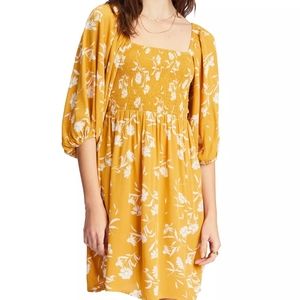 Billabong Paradise crinkle woven mini dress